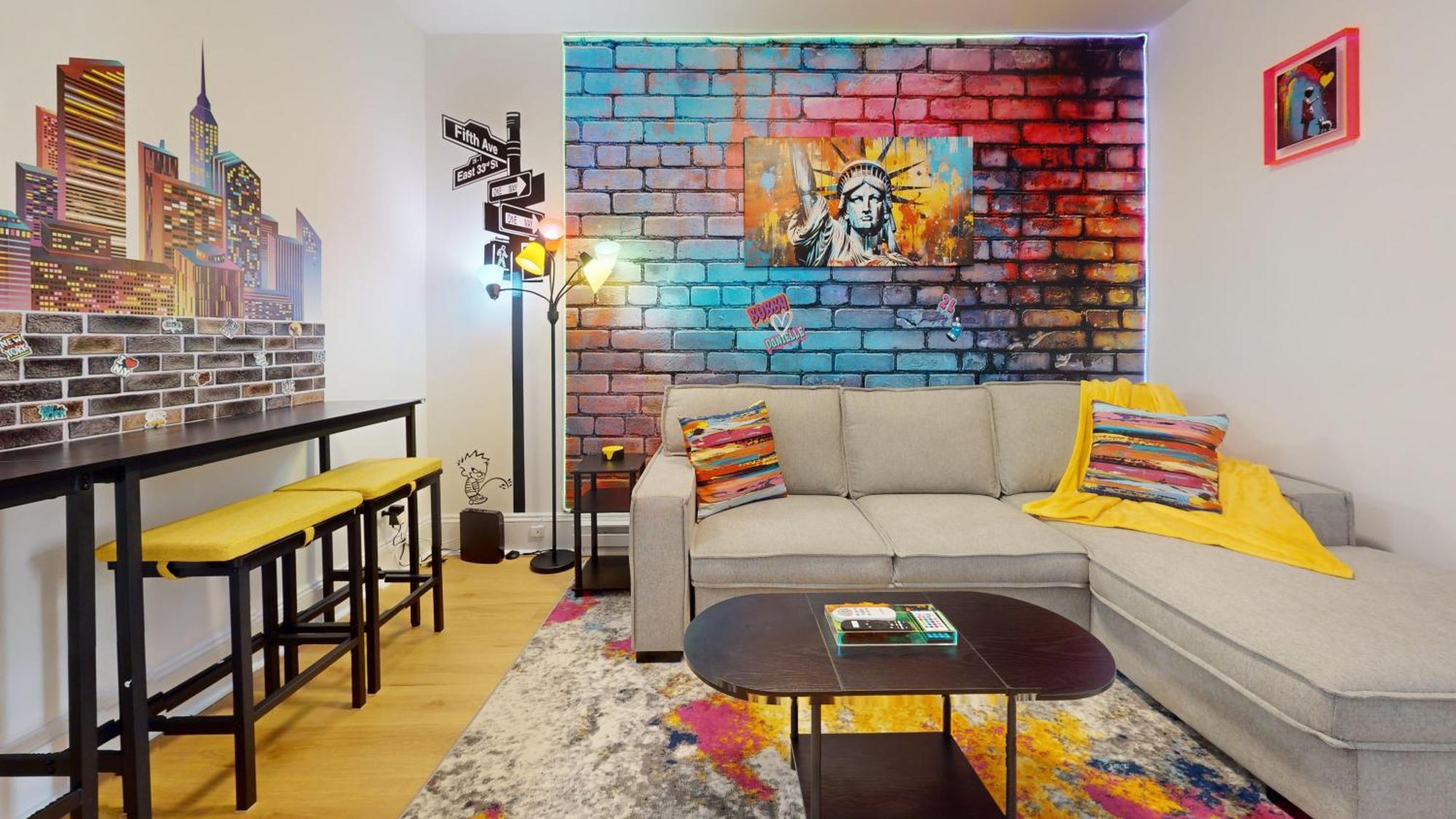 Funky & Colorful Urban Getaway, 20 Minutes To Nyc Lejlighed Hoboken Eksteriør billede